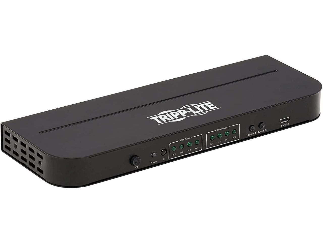 Tripp Lite 4x2 HDMI Matrix Switch/Splitter with Audio Extractor 4K @ 60Hz