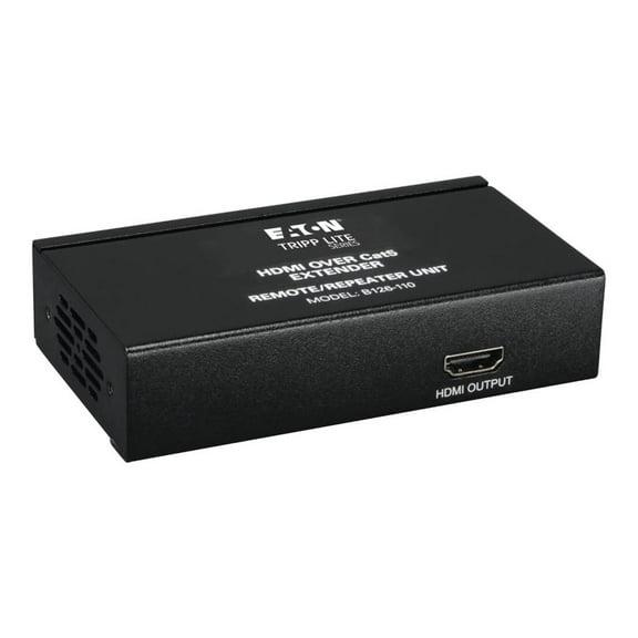 Eaton Tripp Lite Series HDMI over Cat5/6 Extender, Box-Style Remote Repeater for Video/Audio, Up to 125 ft. (38 m), TAA - 1 Input Device - 2 Output Device - 700 ft Range - 2 x Network (RJ-45) - 1 x...