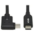 thumbnail image 1 of Tripp Lite C Cable (m/m) - 3.2 Gen 1, Thunderbolt 3, 60w Pd , Right-angle Plug, Black, 2 M (6.6 Ft.) - Cable - Type-c (m) Right-angled To Type-c (m) - 3.2 Gen 1 / Thunderbolt 3 - 20 V -, 1 of 5