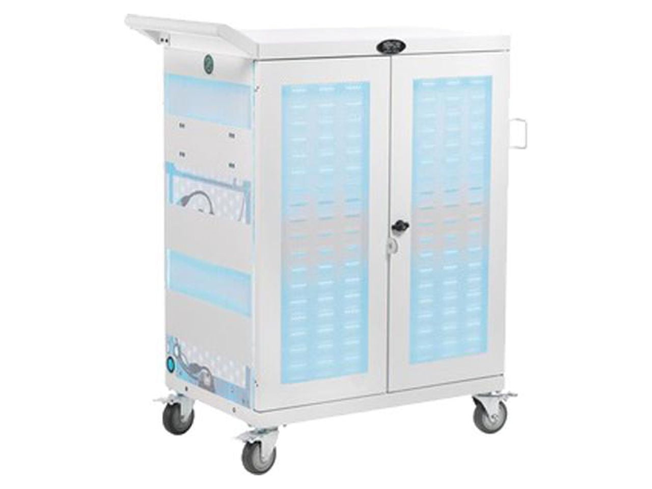 Tripp Lite CSC32ACWHG MultiDevice UV Charging Cart, HospitalGrade, 32