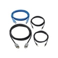 thumbnail image 1 of Tripp Lite by Eaton Cable Kit HDMI KVM Cable Kit for Tripp Lite by Eaton B005-HUA2-K and B005-HUA4 KVM 4K HDMI USB 3.1 Gen 1 3.5 mm 6 ft., 1 of 11