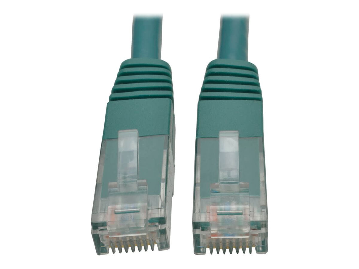Tripp Lite Cat6 Cat5e Gigabit Molded Patch Cable RJ45 550MHz Green N200-012-GN