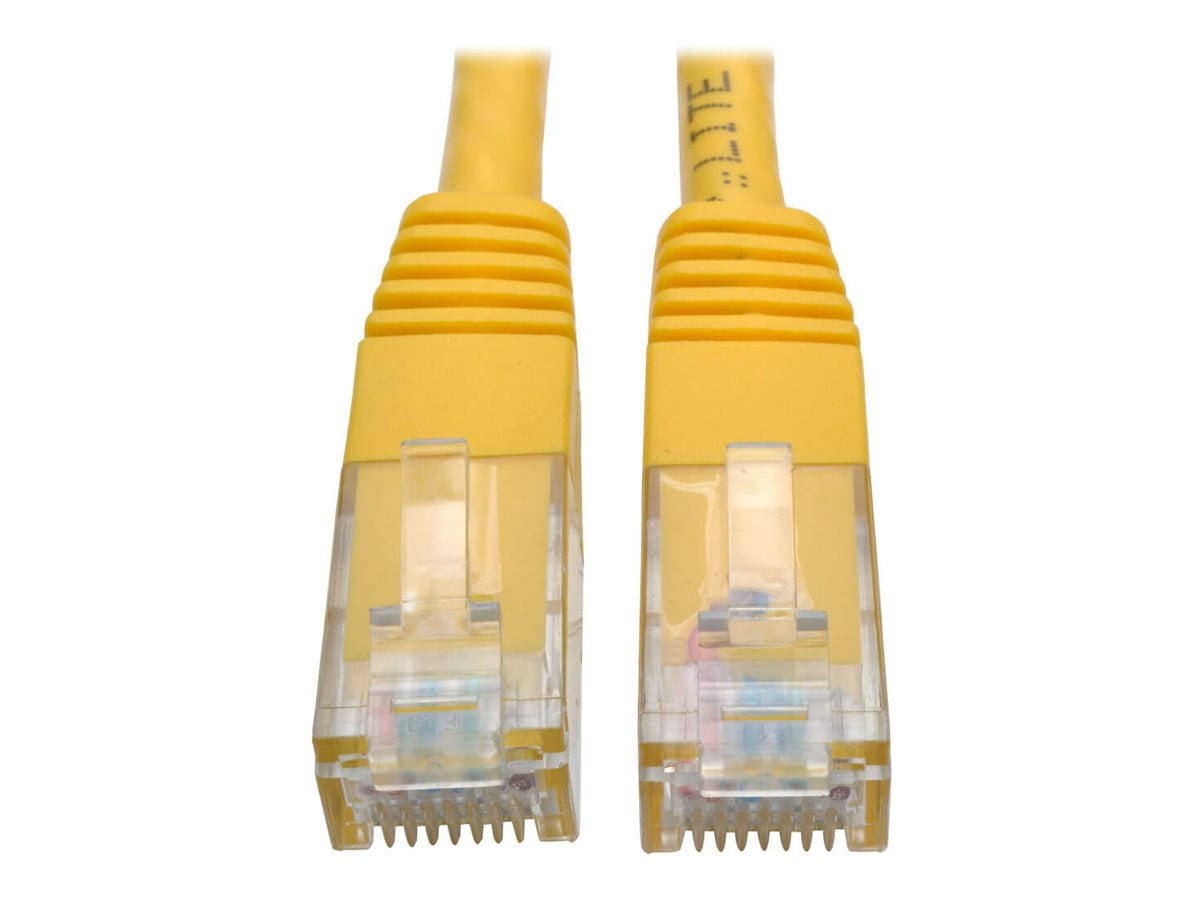 Tripp Lite Cat6 Cat5e Gigabit Molded Patch Cable RJ45 M/M 550MH Yellow 35ft