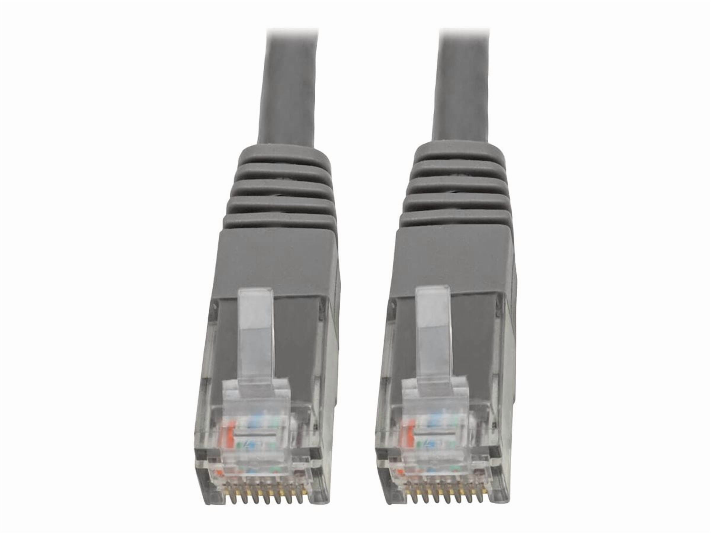 Tripp Lite 50ft Cat6 Cat5e Gigabit Molded Patch Cable RJ45 M/M 550MHz - Gray
