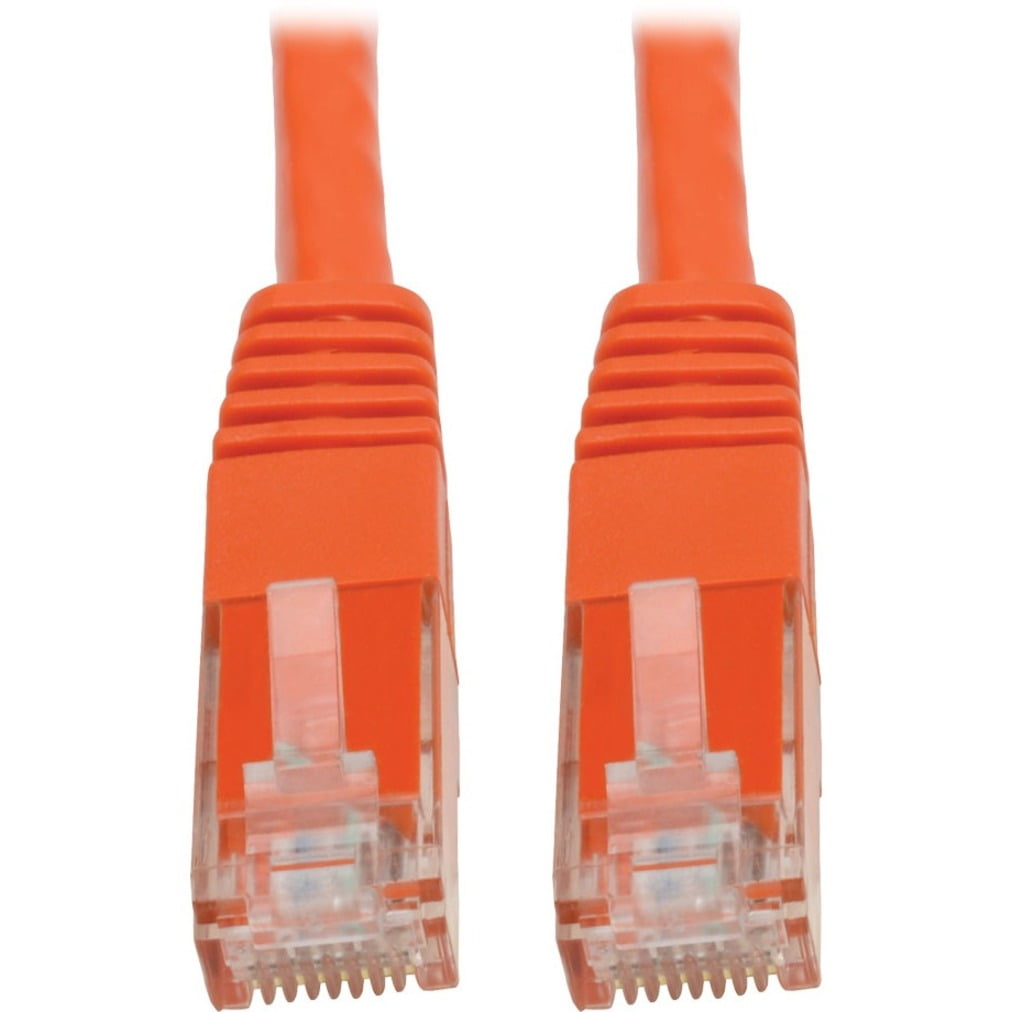 Tripp Lite Cat6 Cat5e Gigabit mlded Patch Cable Rj45 Mm 550mhz Orange 20ft