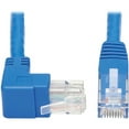 thumbnail image 1 of Tripp Lite Cat6 Ethernet Cable Up Angled Utp Molded Rj45 M/m Blue 20ft, 1 of 5
