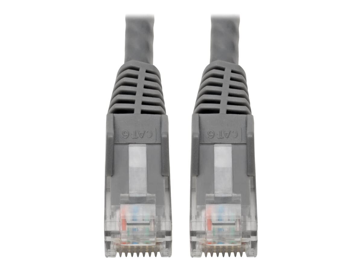 Tripp Lite 6in Cat6 GbE Snagless Molded Patch Cable UTP Gray RJ45 M/M
