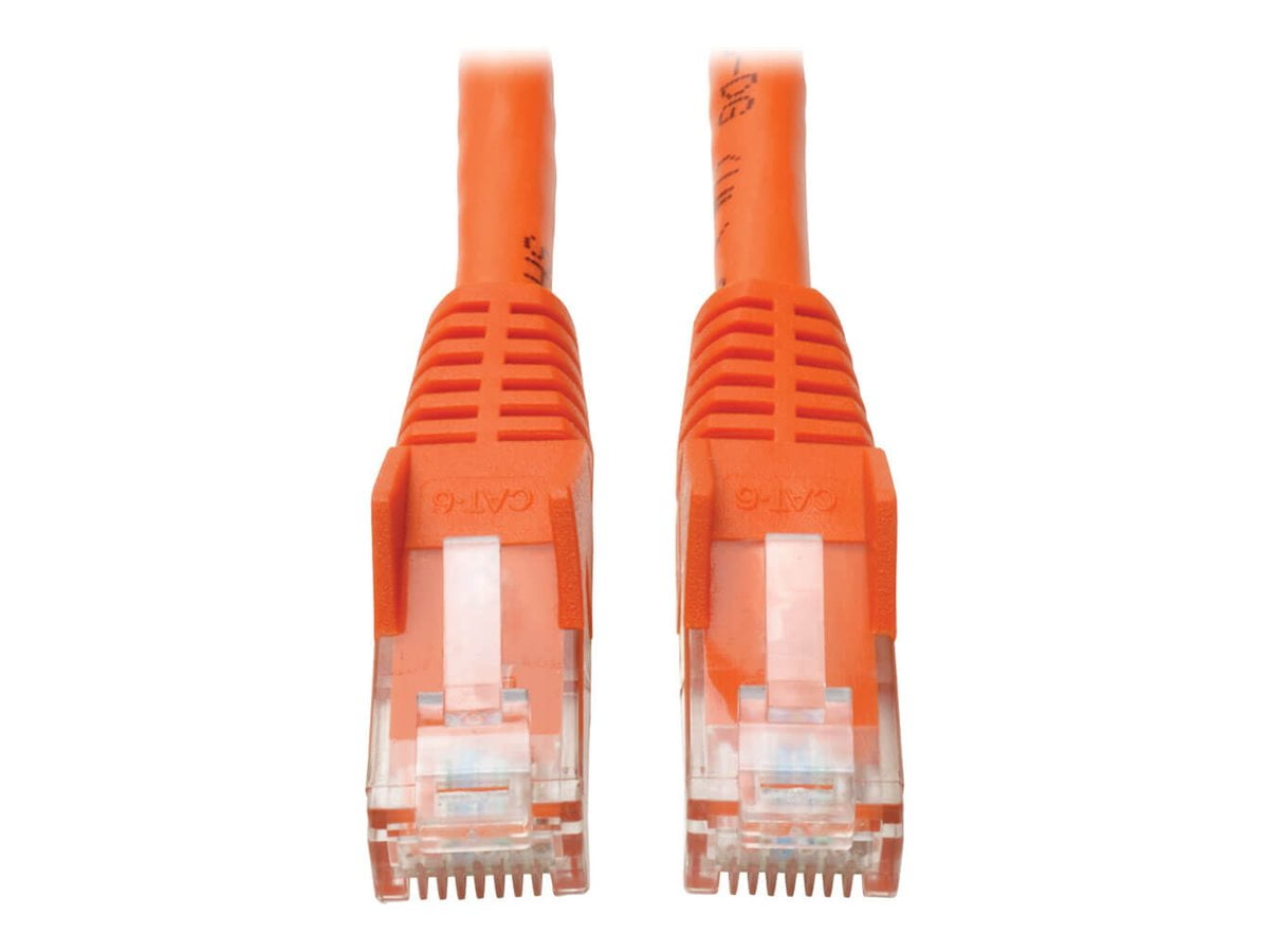 Tripp Lite Cat6 GbE Snagless Molded Patch Cable UTP Orange RJ45 M/M 35
