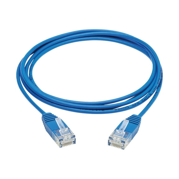 Tripp Lite Cat6 Gigabit Ethernet Cable mlded Ultra-slim Rj45 M/m Blue 5ft - Network Cable - Rj-45 (m) To Rj-45 (m) - 5 Ft - 0.1 In - Utp - Cat 6 - mlded, Stranded - Blue