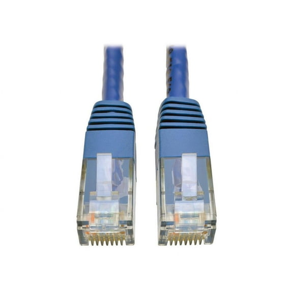 Tripp Lite N200-001-BL 1' Blue RJ-45 to RJ-45 Male/Male Cat6 Gigabit Molded Patch Cable