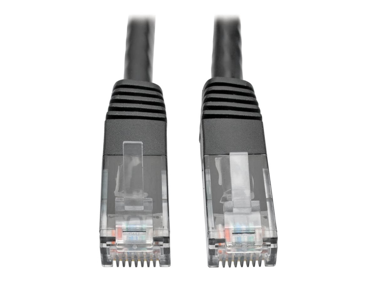 Tripp Lite 100' Cat6 Gigabit Molded UTP Patch Cable RJ45 M/M Black N200100BK