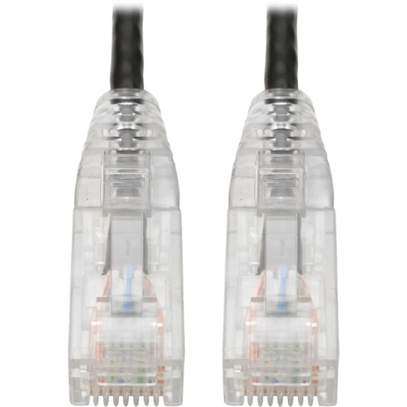 Tripp Lite Cat6 Gigabit Patch Cable Snagless Rj45 mlded Slim Black 10ft