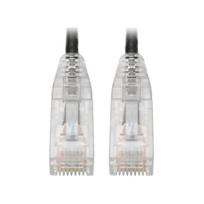 Tripp Lite Cat6 Gigabit Patch Cable Snagless RJ45 Molded Slim Black 15ft