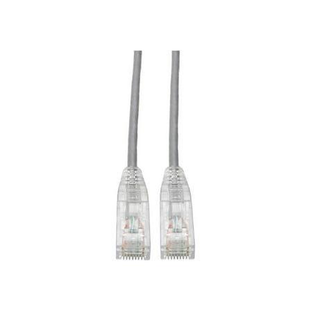 Eaton Tripp Lite Series Cat6 Gigabit Snagless Slim UTP Ethernet Cable RJ45 M/M PoE Gray 6-in. 15.24 cm