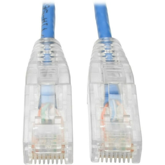 Eaton Tripp Lite 10ft Cat6 Gigabit Snagless UTP Network Cable Blue N201S10BL