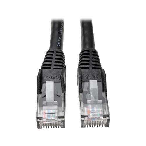 Tripp Lite Cat6 Gigabit Snagless Molded Patch Cable (RJ45 M/M) - Black, 100-ft.(N201-100-BK)