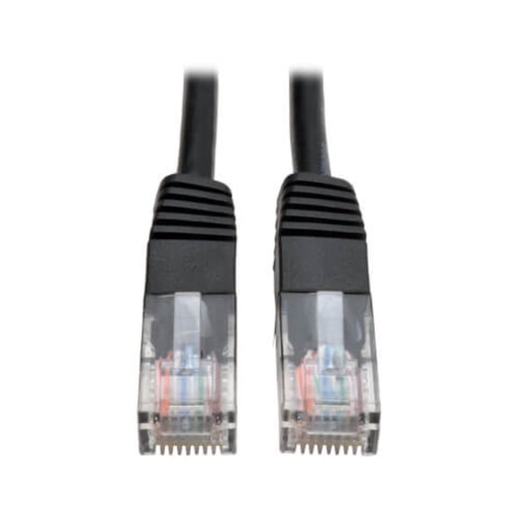 Tripp Lite Cat. 6 Utp Patch Cable - 1 X Rj-45 Male - 1 X Rj-45 Male - 5ft - Black (n201005bk)