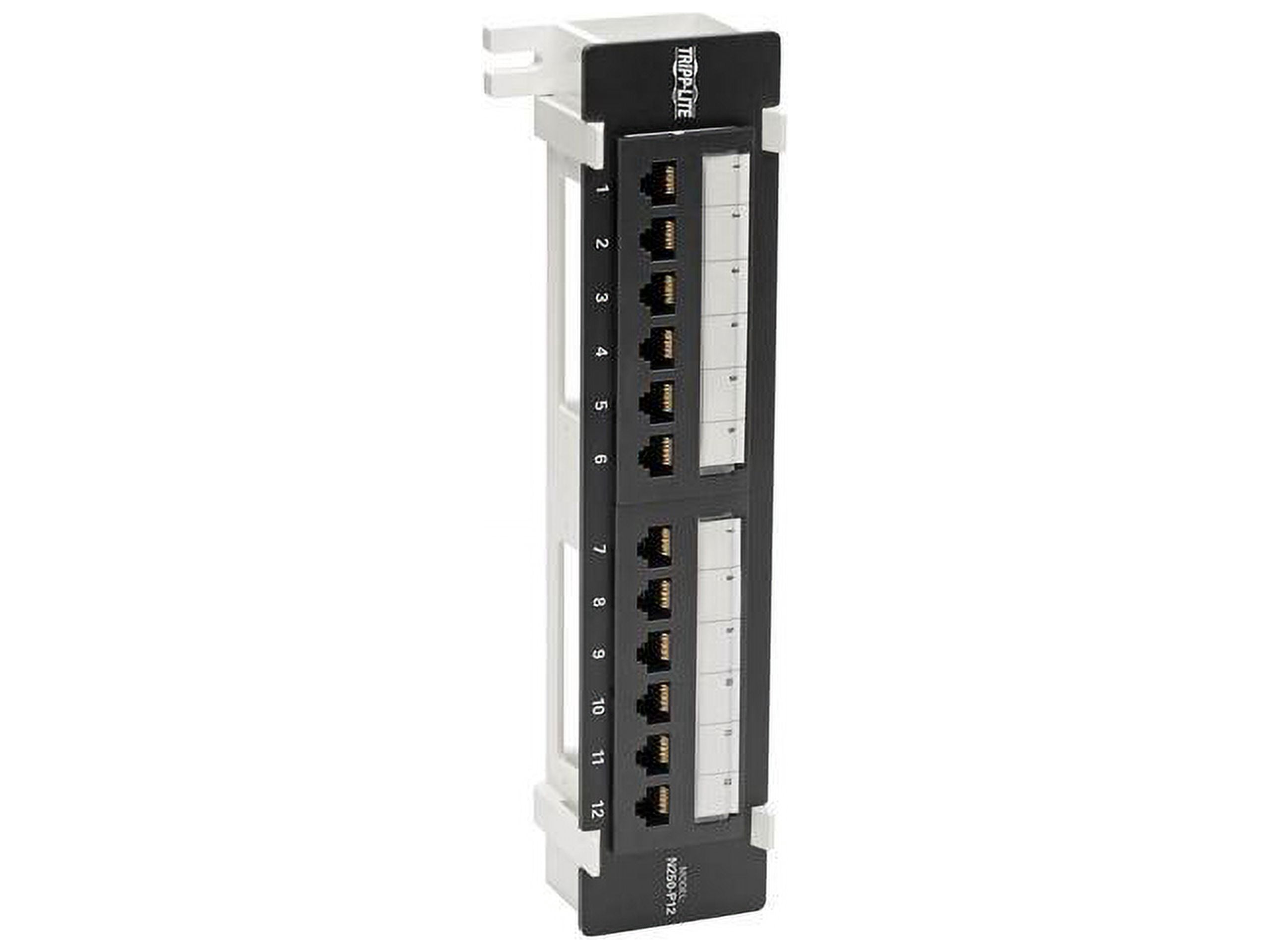 Tripp Lite Cat6 Wall-Mount PoE Patch Panel 12-Port 110/Krone 568A/B ...