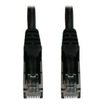 Tripp Lite Cat6a 10G Ethernet Cable, Snagless Molded UTP Network Patch Cable (RJ45 M/M), Black, 2 Feet / 0.6 Meters, Manufacturer's Warranty (N261-002-BK)