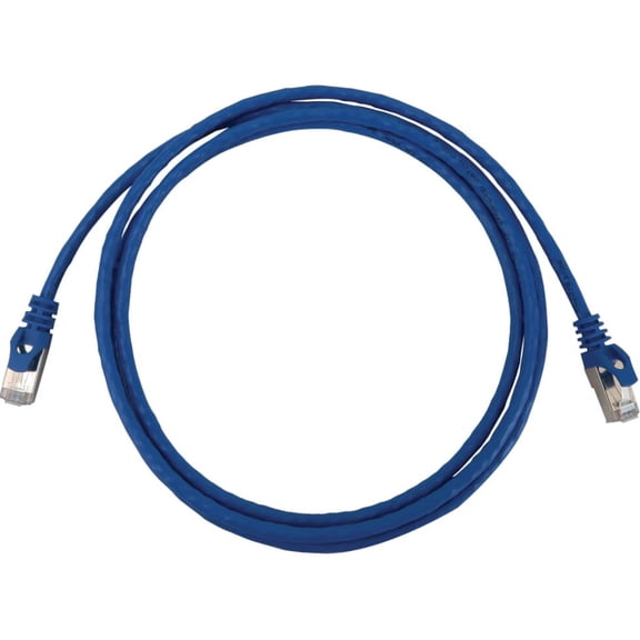 Eaton Tripp Lite Series Cat6a 10G Snagless Shielded Slim STP Ethernet Cable RJ45 M/M PoE Blue 5 ft. 1.5 m