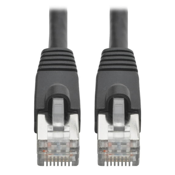 Tripp Lite Cat6a 10g-Certified Snagless Shielded Stp Ethernet Cable (Rj45 M/m), Poe, Black, 6 In. - Patch Cable - Rj-45 (m) to Rj-45 (m) - 6 In - Stp - Cat 6a - Ieee 802.3at - Snagless, Stranded