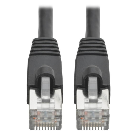 Tripp Lite Cat6a 10g-Certified Snagless Shielded Stp Ethernet Cable (Rj45 M/m), Poe, Black, 6 In. - Patch Cable - Rj-45 (m) to Rj-45 (m) - 6 In - Stp - Cat 6a - Ieee 802.3at - Snagless, Stranded