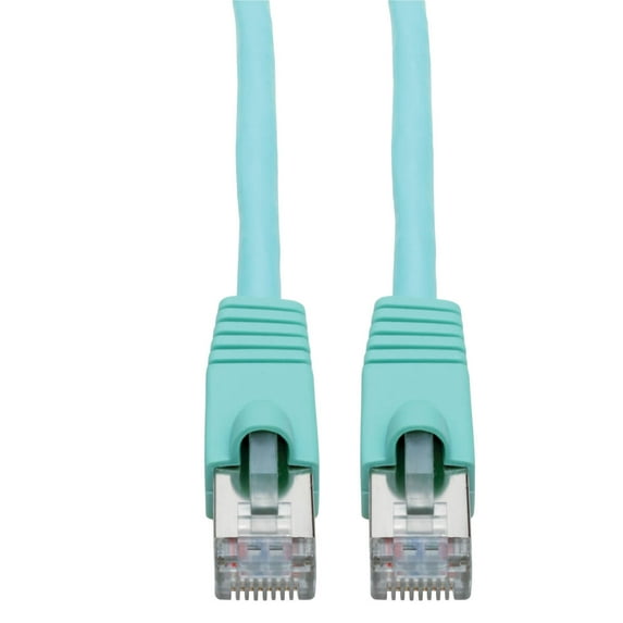 Tripp Lite Cat6a 10g-Certified Snagless Shielded Stp Network Patch Cable (Rj45 M/m), Poe, Aqua, 5 Ft. - Patch Cable - Rj-45 (m) to Rj-45 (m) - 5 Ft - Stp - Cat 6a - Snagless, Stranded - Aqua