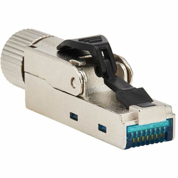Tripp Lite Cat6a Class EA STP Field-Termination Plug, 568A/568B, TAA - 1 x RJ-45 Network Male - Silver, Black - TAA Compliant