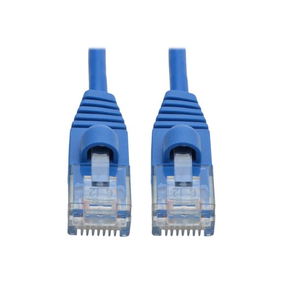 Tripp Lite Cat6a 10G Snagless Molded Slim UTP Patch Cable M/M Blue 3ft 3' - Category 6a for PC, Server, Router, Printer, Patch Panel, Switch, Network Device - 1.25 GB/s - Patch Cable - 3 ft - 1 x