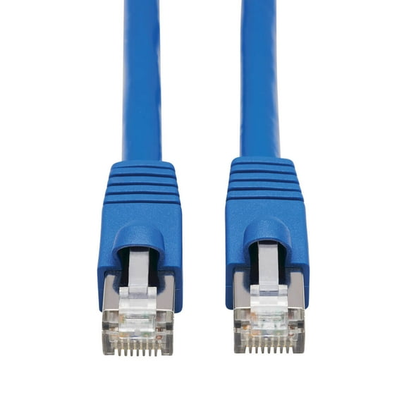 Eaton Tripp Lite Series Cat6a 10G Snagless F/UTP Ethernet Cable RJ45 M/M PoE CMR-LP Blue 6 ft. 1.83 m TAA