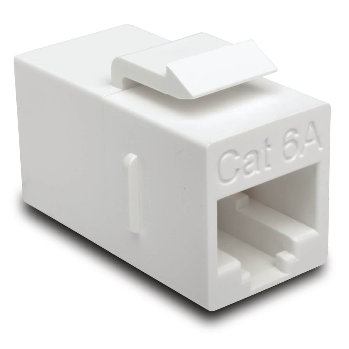 Tripp Lite Cat6a Straight Through Modular In Line Snap In Coupler Rj45 F/f - Network Coupler - Taa Compliant - Rj-45 (f) To Rj-45 (f) - Cat 6a - White