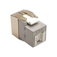 thumbnail image 1 of Tripp Lite Cat6a Toolless Keystone Jack 180 Degrees Wallplates Panels TAA/GSA (N238-001-GY-TFA), 1 of 3