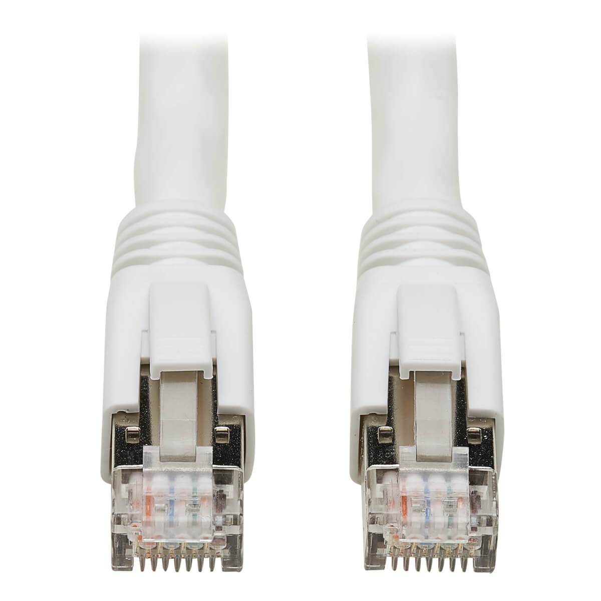Tripp Lite Cat8 25g/40g-Certified Snagless S/ftp Ethernet Cable (Rj45 M/m), Poe, White, 20 Ft. - Patch Cable - Rj-45 (m) to Rj-45 (m) - 20 Ft - S/ftp - Cat 8 - Snagless, Solid - White