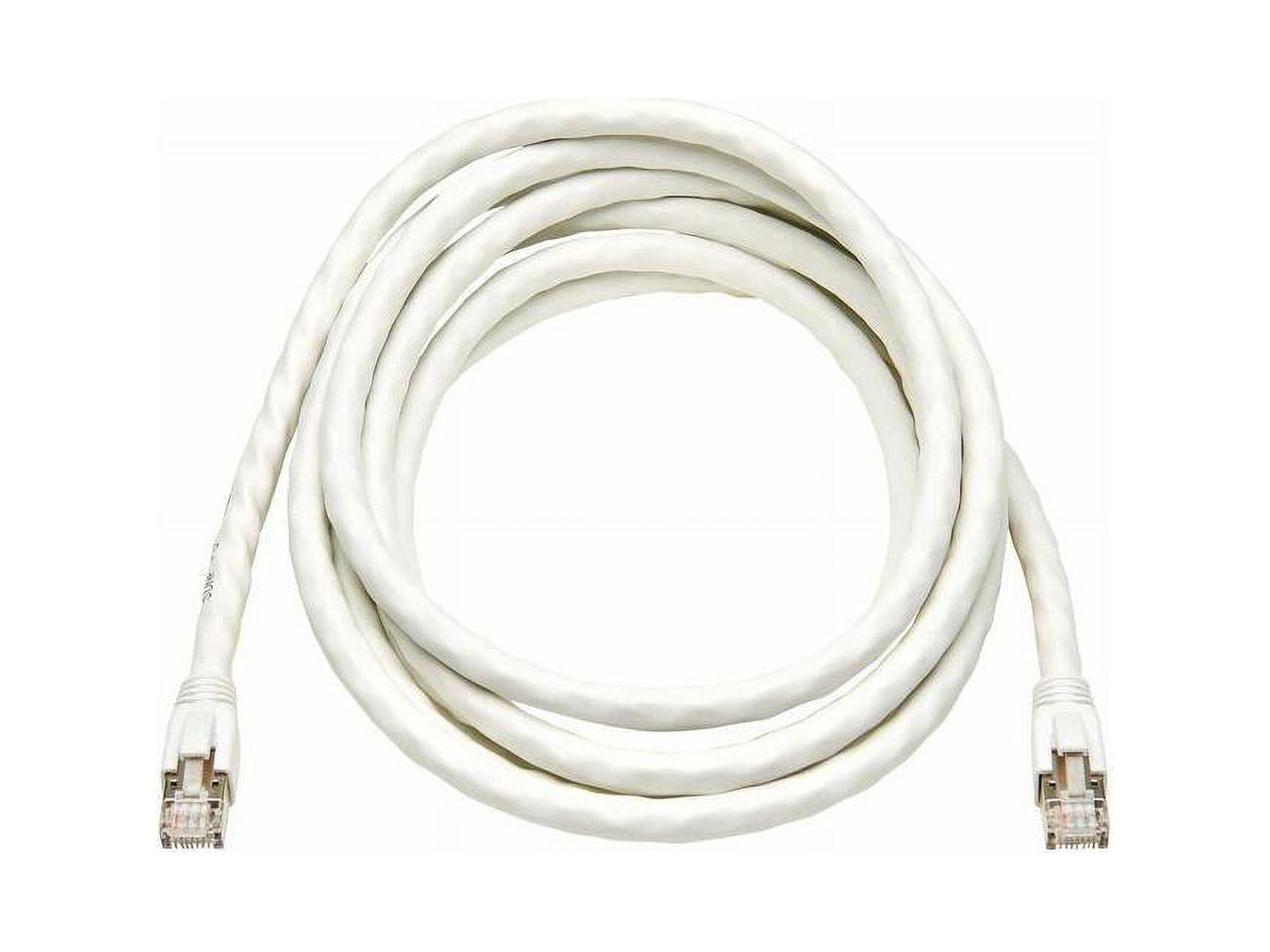 Eaton Tripp Lite Series Cat8 40G Snagless SSTP Ethernet Cable RJ45 M/M PoE White 10 ft. 3.1 m