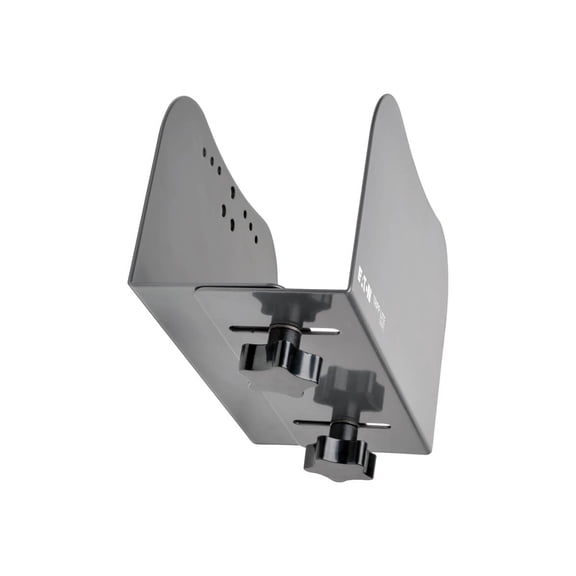4 - 6 in. x 12 in. x 4.38 in. 40 lbs. Capacity CPU Computer Mount - Gray