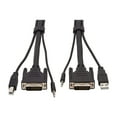 thumbnail image 1 of Tripp Lite DVI KVM Cable Kit 3 in 1 DVI, USB 3.5mm Audio 3xM/Black 10ft (P784-010), 1 of 6