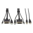 thumbnail image 1 of Tripp Lite DVI KVM Cable Kit DVI USB 3.5mm Audio 3xM/3Xm+USB M/Black 10ft (P784-010-U), 1 of 6