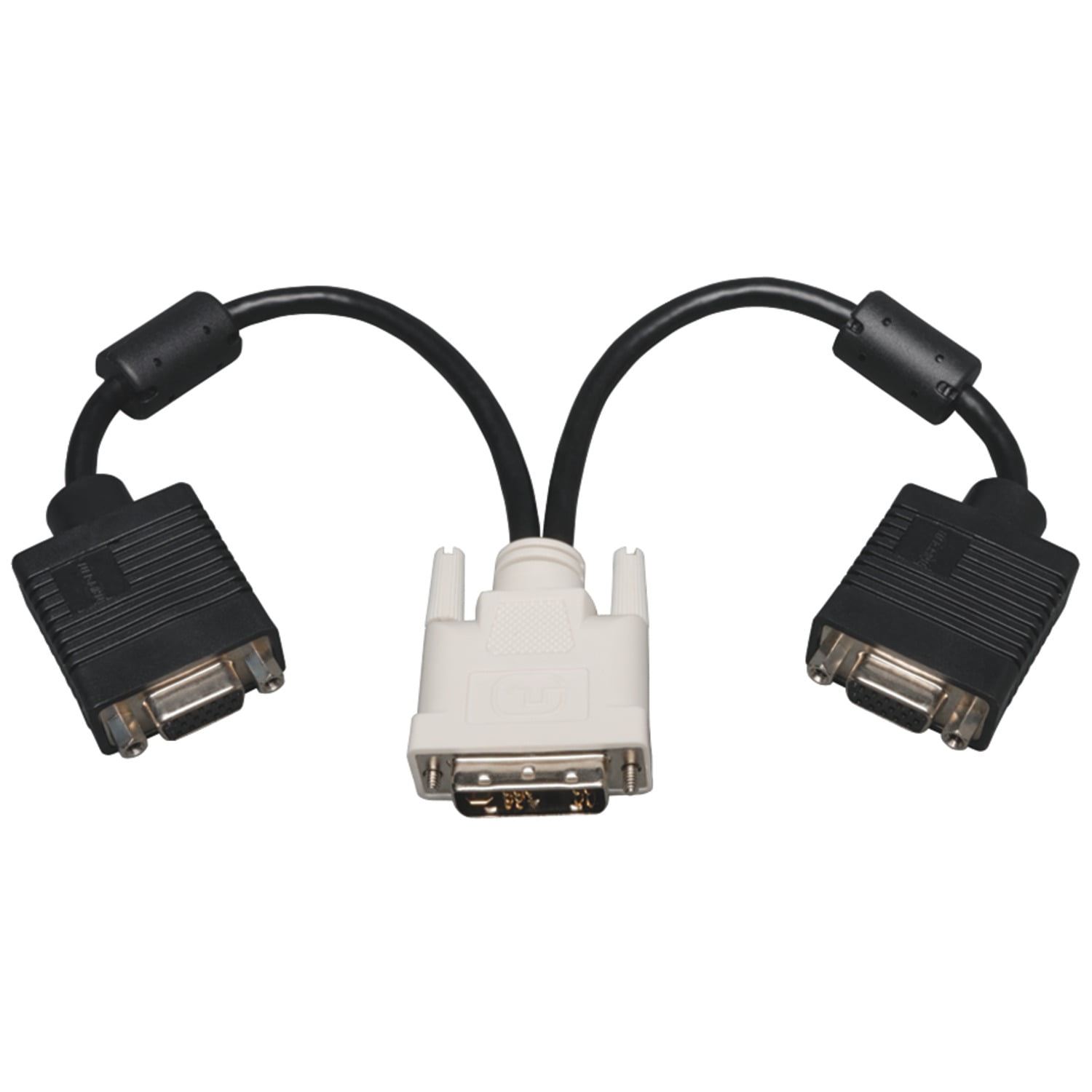 Tripp Lite DVI to VGA Splitter Adapter Cable, 1ft