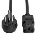 thumbnail image 1 of Tripp Lite Desktop Computer Cord, Right-angle 5-15p To C13 - Heavy Duty, 15a, 125v, 14 Awg, 10 Ft., Black - Cable - Nema 5-15p Right-angled To Iec 60320 C13 - 125 V - 15 A - 10 Ft - Black - North, 1 of 5