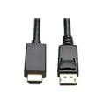 thumbnail image 1 of Tripp Lite DisplayPort 1.2 to HD Active Adapter Cable, DP with Latches to HDMI (M/M), UHD 4K x 2K/1080p, 3 ft. (P582-003-V2-ACT), 1 of 3
