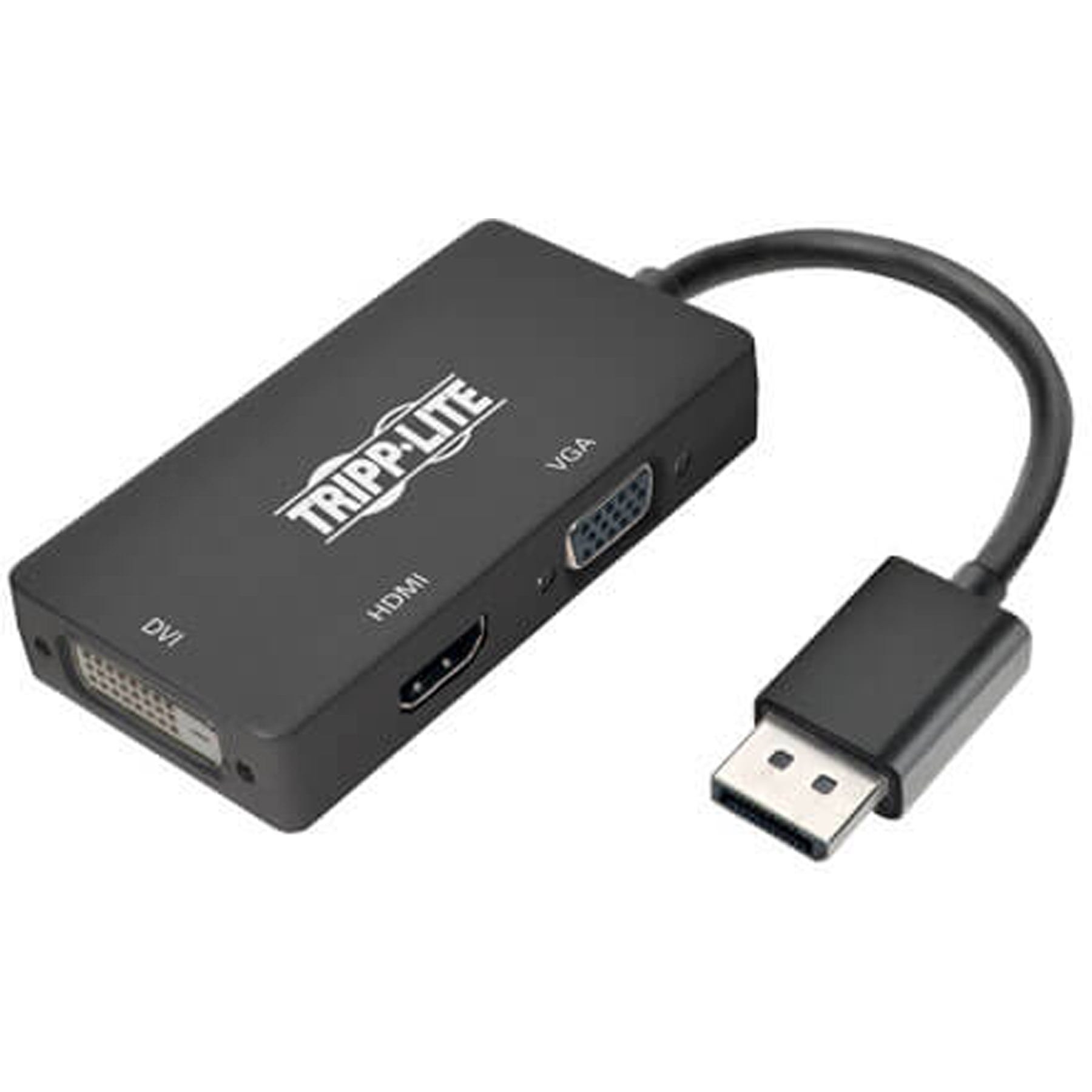 Tripp Lite DisplayPort 1.2 to VGA/DVI/HDMI All-in-One Converter Adapter ...
