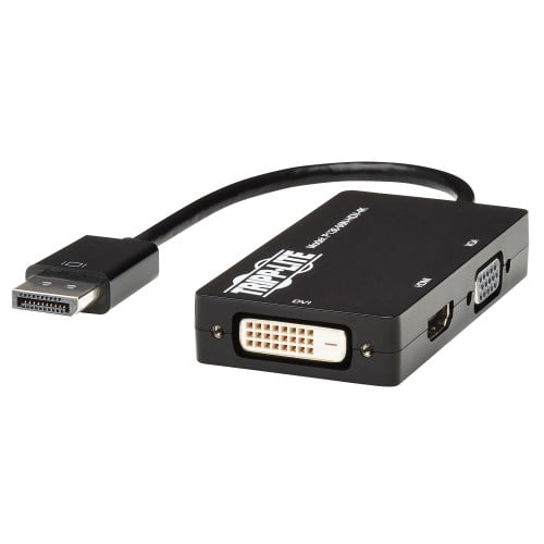 Tripp Lite DisplayPort to VGA / DVI / HDMI 4K x 2K @ 24/30Hz Adapter ...