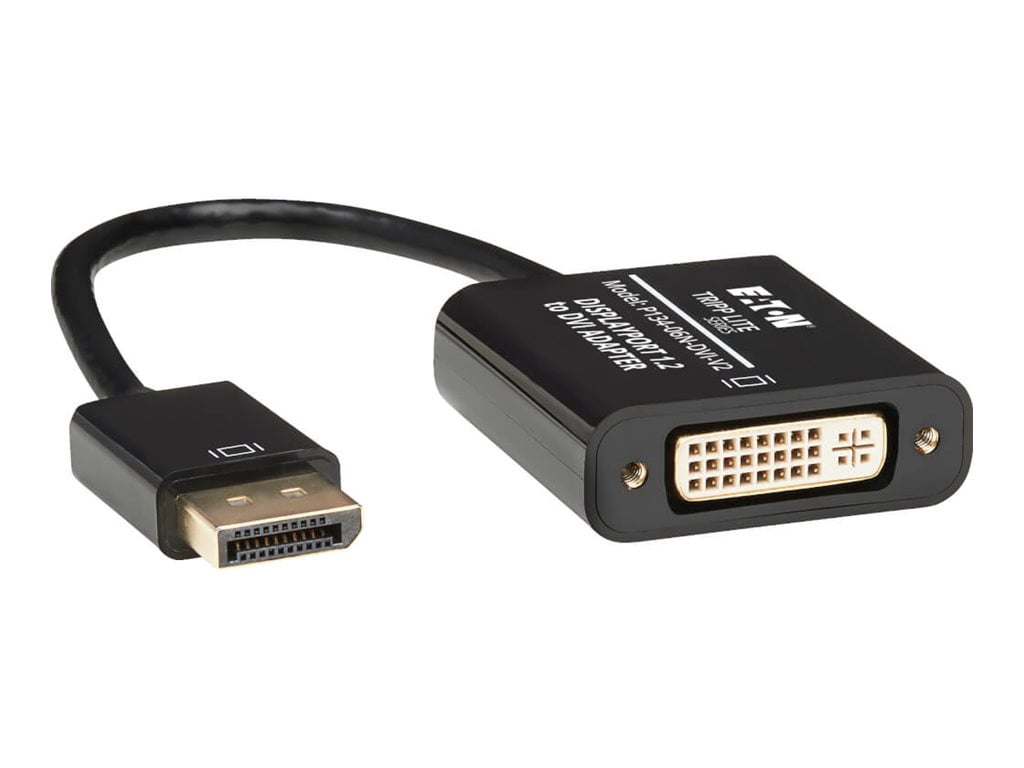 Tripp Lite DisplayPort to DVI Active Cable Adapter, DP 1.2, Converter for DP to DVI (M/F), 1920 x 1200/1080p, 6 in. (P134-06N-DVI-V2)