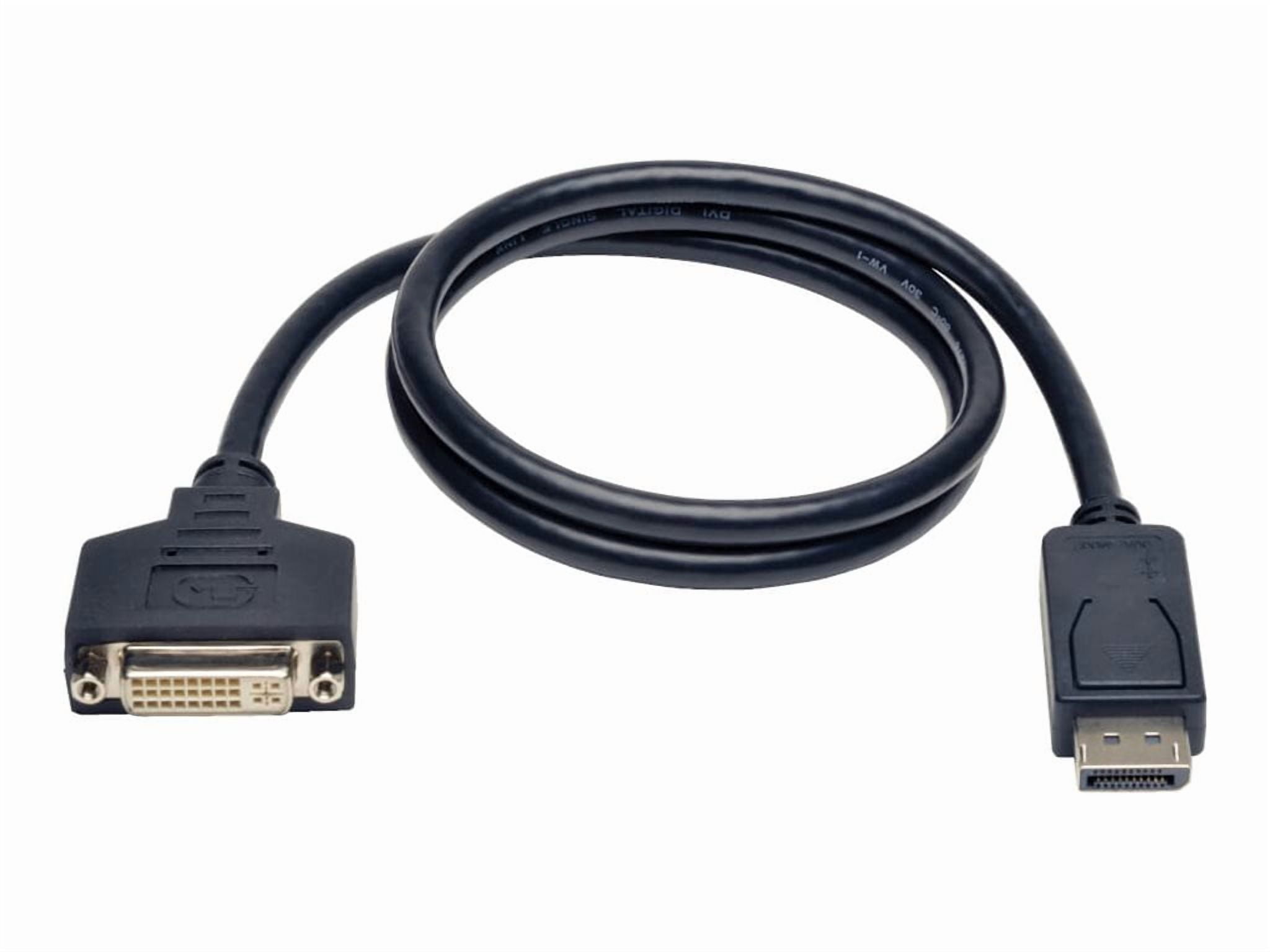 Tripp Lite 3ft DisplayPort to DVI Cable Adapter, Converter for DP-M to DVI-I-F