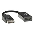 thumbnail image 1 of Tripp Lite DisplayPort to HDMI 2.0 Adapter-M/F, Latching Connector, 4K@60 Hz, 6 in., Black, DP to HDMI (p136-06n-h2v2lb), 1 of 8