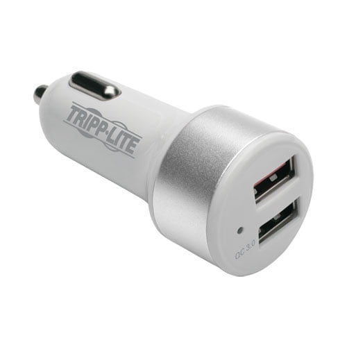 Tripp Lite Dual-Port USB Car Charger w/ Qualcomm Quick Charge 3.0 Tech