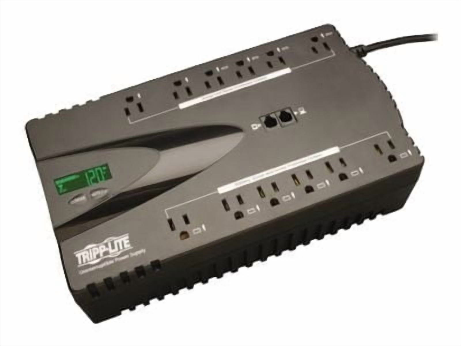 Tripp Lite UPS 850VA 425W Eco Green Battery Back Up LCD 120V USB RJ11 PC 12 Outlet