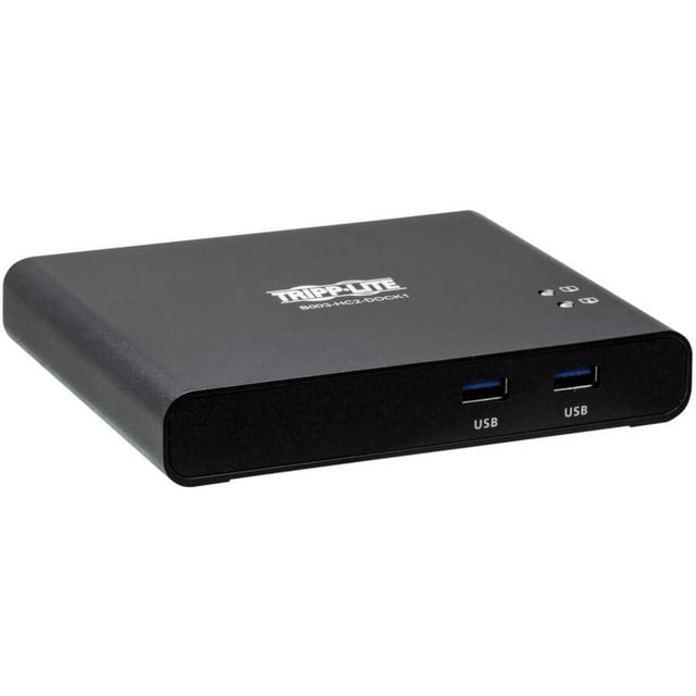 Tripp Lite by Eaton 2-Port USB-C KVM Dock - 4K HDMI USB 3.2 Gen 1 USB-A Hub Remote Selector 85W PD Charging Black - 2 Computer(s) - 1 Local User(s) - 3840 x 2160 - 5 x USB - 1 x HDMI - TAA Compliant