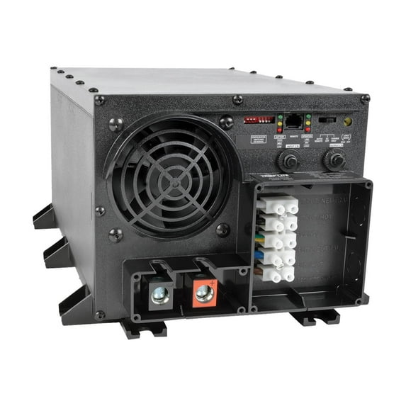Tripp Lite by Eaton 2400W PowerVerter APS 48VDC 120V Inverter/Charger with Auto-Transfer Switching Hardwired UL - 48V DC - 120V AC - Continuous Power:2400W
