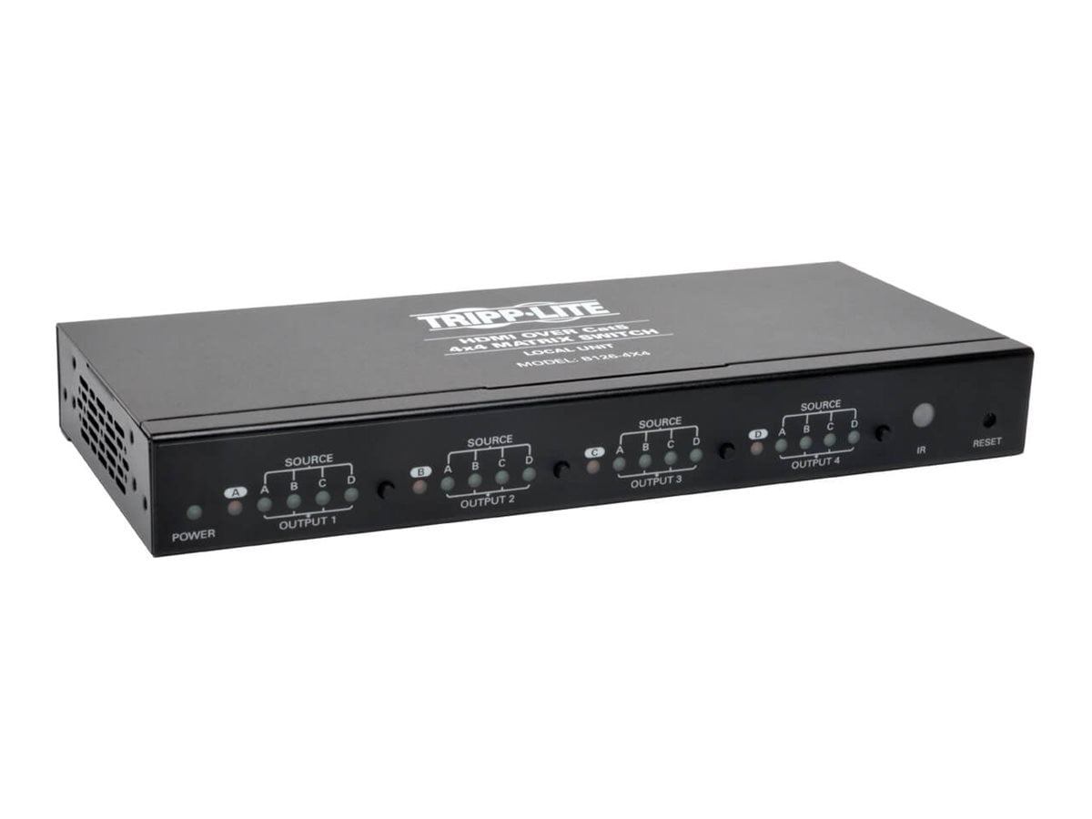 Tripp Lite Hdmi Over Cat5 / Cat6 4x4 Matrix Switch - 4 X 4 - 1920 X 1080 - Full Hd (b126-4x4)